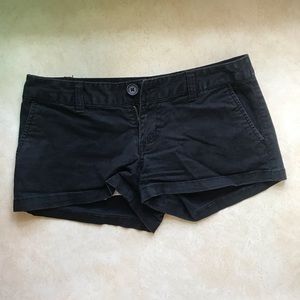 Black cargo shorts